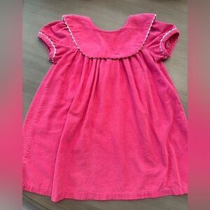 Southern Tots pink cord dress with Peter Pan collar 2t